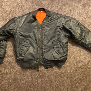 Green Bomber Jacket